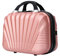 TROLLEY ADC - Vanity Case Rigide 21x29x11cm - 1,2Kg - 11 litres - Trousse de Toilette Femme Homme - Solide 100% ABS Idéal pour Partir en Week-End ou en Voyage - Collection Elegance - Rose Gold