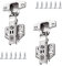 2 Pcs Soft Close Hinges Kitchen Cupboard Cabinet Door Hinges with Self Closing Mechanism Slow Shut Plate Hinge & Screws Wardrobe Doors Hinges for Bedroom Wardrobes Living Room Shoe Cabinets