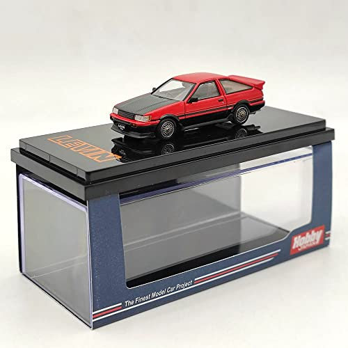 Hobby Japan 1/64 für Toyota Corolla Levin AE86 3 Türer Custom HJ641037CRK Druckguss Auto Miniaturmodelle Rot