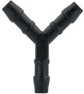 UKCABLE-TIES 2X Y-Piece Splitter Connector Hose Tube Pipe 3-Way Fuel Air Water Pipe Connector Joiner (Size: 4mm - (PJ35))