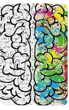 4 Stück hängende Lufterfrischer für Auto Diffusor Ornamente Geometrie Gehirnbild mit Wissenschaft erfrischen Luft duftend für Mädchen Frauen Auto Innenraum Geschenkset Lustiges Autozubehör Dekor