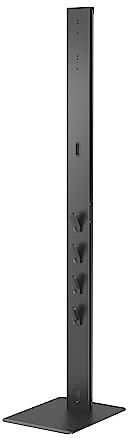 PureMounts Staubsaugerständer mit angeschrägter Bodenplatte für Saugroboter, kompatibel mit Dyson V6, V7, V8, V10, V11, V12, V15, schwarz