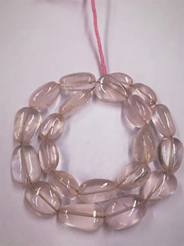 Natural ROSE QUARTZ Nuggets Smooth Beads 15-19 MM 14 inch long string jewelry making gemstone beads for necklace bracelet