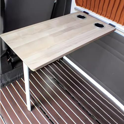 Lagun Pieds de Table à Manger Pliables Mur de Table Support de Pied de Table Amovible pour RV Caravane Camping-Car Yachts, Facile à Installer (Color : Gray Walnut Color)