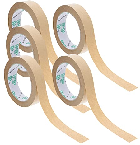 EXCEART 5 Stk Klebeband aus Kraftpapier scrapbook Washi tape Kraftpapier, Verpackungsband packing tape paketband abdichtendes Papierband Verpackungspapierbänder matt Papier Klebeband