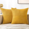 MIULEE 2er Set Herbst Kissenbezug 45x45cm Gelb Kissenhülle Kissenbezüge Sofakissen Dekokissen Boho Couchkissen Kord Dekorative Zierkissenbezug für Sofa