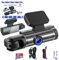 Fleau Tech Dashcam pour Voiture - Comprend WiFi et APP - Enregistreur de Conduite à Double Objectif - Détection de Mouvement et Mode stationnement - Capteur G - Full HD - Objectif Grand Angle 170°