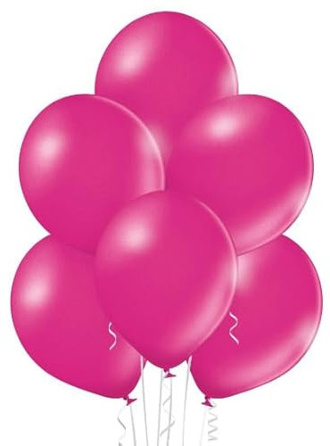 ROB'S BALLOONS 50 globos de látex orgánico de 27 cm, color fucsia metálico