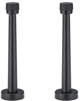 Door Stop Wall Mounted Door Bumper 80mm/100mm/120mm/150mm Rubber Door Bumper Non-Magnetic Metal Door Stop Set for Home Office Bedroom(2 Pcs,150mm)