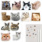 Cat Meme Fridge Magnet Kühlschrankmagne - 12 Stück Katze Kühlschrankmagnete - Geschenke Merch Lustige Dekoration Stoßstangen Aufkleber Kühlschrank Metallmagnet - Katze Flexibel Wiederverwendbar