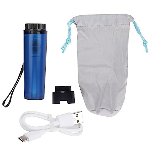 Garosa Bidet Portable en Silicone, Batterie Rechargeable, Chargement USB, Conception étanche, Soins Personnels, Nettoyage du Corps de Poche, Noir Bleu, Sports de Plein Air, Voyage (Blue)