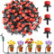 OHREN 100 Piezas Rociadores de Riego Ajustables, Micro Flujo, Kits de Sistema de Riego por Goteo, Goteros para Riego, Goteo para Riego, Boquillas de Nebulización, para Jardines de Vegetales