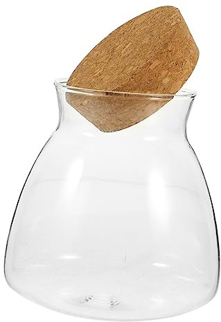 ibasenice in Vetro Tappo in Contenitore Per Micro Per Piante Idroponiche e Decorazione