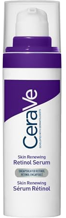 CeraVe Hauterneuerndes Retinol-Serum mit 3 essentiellen Ceramiden, Hyaluronsäure und Niacinamid, Anti-Aging-Behandlung für feine Linien und Falten, verkapseltes Retinol, Dermatologen entwickelt, 30 ml