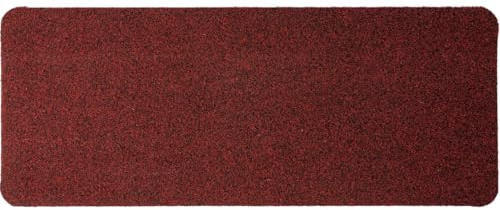 ANRO Schuhparkplatz Fußmatte rutschfest Fußabtreter Schmutzfangmatte Indoor Sauberlaufmatte schmal Abtropfmatte für Eingang Uni Rot 30 x 75 cm