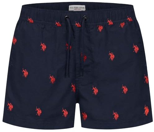 U.S. POLO ASSN. Herren Bade Short (S-3XL) Schwimmshort Kurze Hose mit 2 Taschen P026