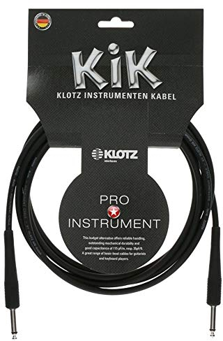 Klotz KIK instrumentenkabel gut klingendes, leicht spielbares budgetkabel (3, sw)