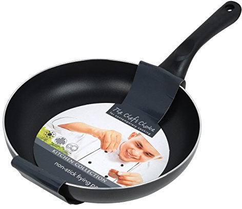 Pendeford Housewares Non-Stick Frying Pan 28cm – Large Black Frying Pan for Gas & Electric Hobs – Durable Aluminium Pan with Comfortable Handle