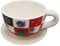 Land-Haus-Shop Jumbo Weihnachtstasse,Keramik,Weihnachts Blumen Deko Engel Tannenbaum Fest Tasse (LHS)