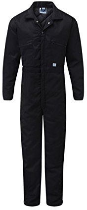 Men's Blue Castle Quilted Zip Front With Cover Placket Boiler Suit Coverall Overall plumber wear Work Wear Navy Blue (XXL Chest To Fit 50-52, Navy Blue)