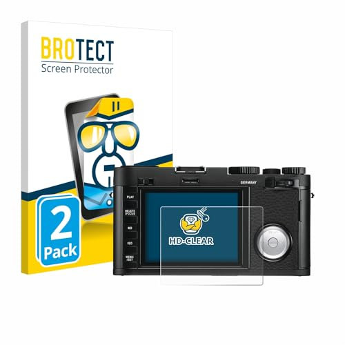 BROTECT (2 Stück Schutzfolie für Leica X Vario Displayschutz Folie Made in Germany, Ultra-Klar