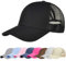 UMIPUBO Mesh Baseball Cap für Damen Basecap Outdoor Sport Mütze Lässig Baseballkappe Nettokappe Schachtelhalm Baseballmütze (Schwarz)