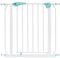 ib style® Berrin ! PREISSIEGER ! Treppengitter 67-175cm | Türschutzgitter | Ohne Bohren | 90° Stop | Auto-Close |Weiß- türkis | 157-165 cm