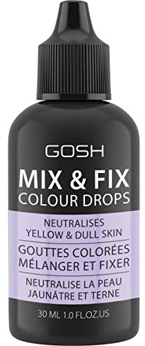 GOSH Copenhagen Mix & Fix Colour Drops Farbe: Purple Inhalt: 30ml - Neutralises Yellow & Dull Skin Grundierung