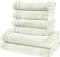 Erwin Müller Handtuchset, Frottierset Heidelberg 6-TLG. 100% Baumwolle Creme - leichte Qualität, saugstark, schnelltrocknend, kompakt - ideal für Sport, Strand, Reisen
