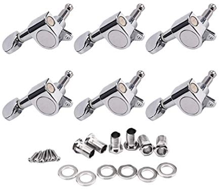 Gitarren Stimmwirbel Vintage Stil Mechaniken Gitarre Silberne Tuning Pegs Geeignet Für Elektrische Gitarren Langlebiger Metallkörper