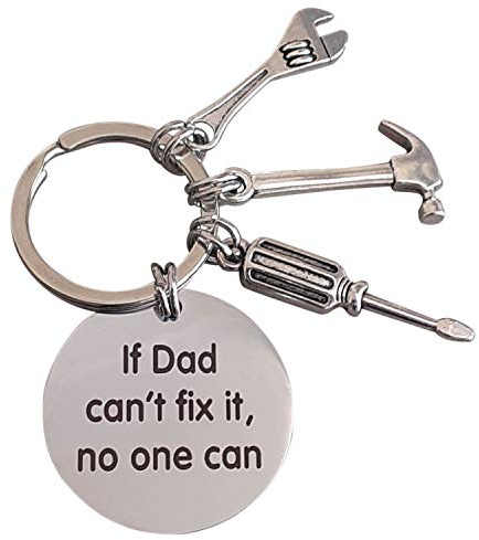 Fathers Day Keyring - Dad Gifts from Son or Presents for Dads from Daughters - A Durable Dad Keyring with Gift Box Included