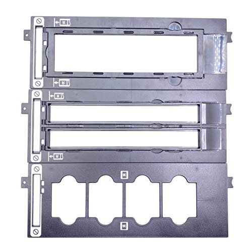 OKLILI 3PC X QM3-2694-000 QM3-2695-000 QC2-5902-000 Photo Film Guide 35mm Sleeve + 35mm Mount +120mm Holder ASSY Slide Negative Cover Compatible with Canon CanoScan 8000F 8400F 8800 8800F 9000F