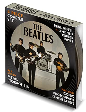 Vinyl Buddy Beatles Untersetzer-Set, 4-teilig