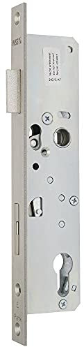 Panik-Einsteckschloss, 98,5 mm Entfernung, 9 mm Vierkant, Schließfunktion L+ W - Produkt-Richtung: DIN rechts, Dornmaß: 35, Ausführung: PZ gelocht - 013123500426 erial/Oberflächen: