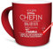 Tasse Mit Gravur und Spruch - Stolze Chefin Eines Fantastischen Teams - Geschenk für Die Beste Chefin, Keramik Außen Gummiert, Rot, 300 ml Mit Lasergravur