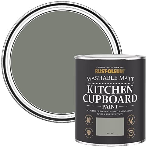 Rust-Oleum Light Green Kitchen Cupboard Paint in Matt Finish - Tea Leaf 750ml
