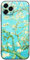 Berkin Arts Kompatible iPhone 11 Pro Max Hülle Silikon Cover mit Displayschutzfolie Postimpressionistische Blume (Vincent Van Gogh-Mandelblüte)