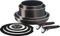 Tefal L16699 Tifal Lot de 9 poêles à frire amovibles avec poignée amovible pour feu à gaz Ingenio Neo French Roast Marron anti-adhésif