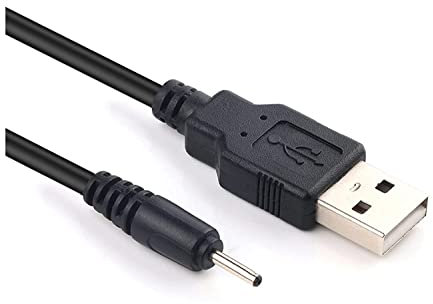 Vrllinking USB Small Pin Charger Cable Compatible with Bluetooth Headphones, 3D Pen, Cell Phones, Speaker, Receiver Gaomon/Ugee/Beats Solo/Veikk/Parblo Drawing Tablet Rechargeable Pen (Black 3.3ft/1m)