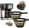 Wiederverwendbarer Kaffeekorbfilter, Ersatzfilter für 12 Tassen, kompatibel mit Hamilton Beach 2-Wege-Kaffeemaschinen-Modellen 49980A, 49980Z, 47650, 49933, programmierbares Tropfzubehör für 12 Tassen