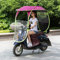 KASOI Universal Motorrad Sonnenschutz Abdeckung, Motor Roller Sonnenschutz Regen Abdeckung Wasserdicht, Regenschirm Wasserdicht Fold-Away Mobilität Roller Baldachin,Rosa