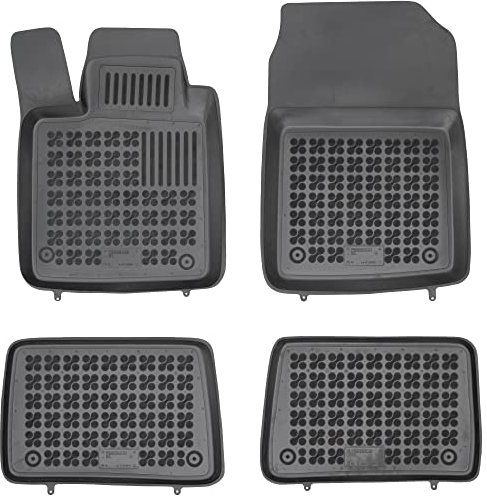 SMK Auto fußmatten gummimatten passt für Renault Twingo II 2007-2014 fussmatten Auto für alle Jahreszeiten, die vor Schmutz und Dreck schützt fußmatten Auto