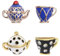 Opexicos 2Pcs Elegant Teacup Sweater Pendant Necklace Chain Tea Cup Pendant Retro Teapot Teacup Set Earrings