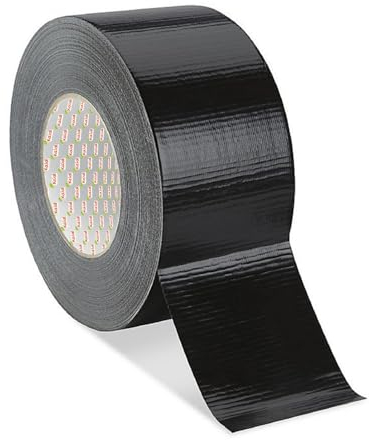 Kajal Panzertape Schwarz – Wasserfestes Mehrzweck-Duct Tape mit starker Haltekraft, ideal für Reparaturen, Bauprojekte und Bastelarbeiten, 48 mm x 50 m, 1 Rolle, hohe Widerstandsfähigkeit