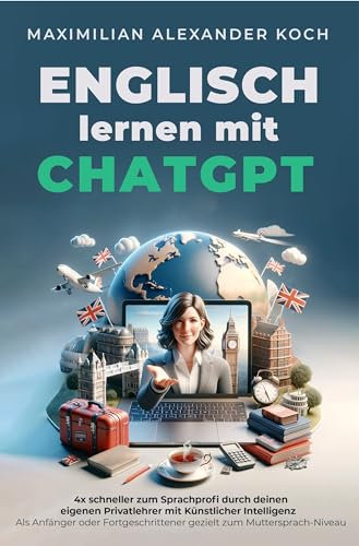 Englisch lernen mit ChatGPT: 4x schneller zum Sprachprofi durch deinen eigenen Privatlehrer mit Künstlicher Intelligenz | Als Anfänger oder Fortgeschrittener gezielt zum Muttersprach-Niveau