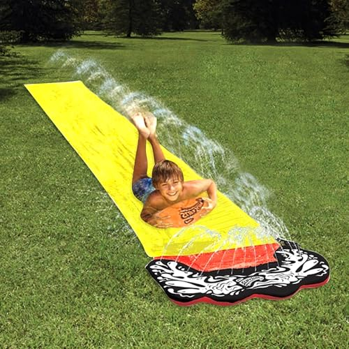 YANGUN 480 * 70cm Scivoli d'Acqua, Scivolo d'Acqua per Bambini Adulti, Tappeto Scivolo Acqua Piscina, Scivolo d'Acqua per Il Divertimento Estivo all'Acqua nel Cortile, all'aperto, sul Prato