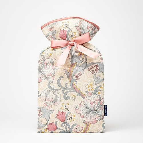 Large Hot Water Bottle in William Morris Golden Lily Plum