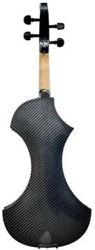 Geigen 4/4 Größe mit Etui Bogensaiten für Anfänger Massivholz Violine mit Etui Bogen(Black)