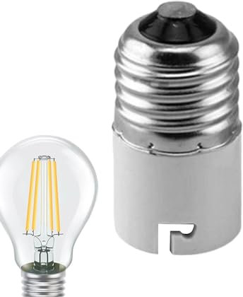 Shuangliao Socket Adapter - B22 to E27 & E27 to B22 Converter, BC to ES Lamp Base for LED & Incandescent Bulbs