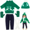 KERANEET Puppenkleider Weihnachten Kleidung Puppe Weihnachten Puppe Kostüm Pupp Kleidung Wichtel Kleidung 5 Teiliges Set Weihnachten Puppenbekleidung für Weihnachten Geschenke
